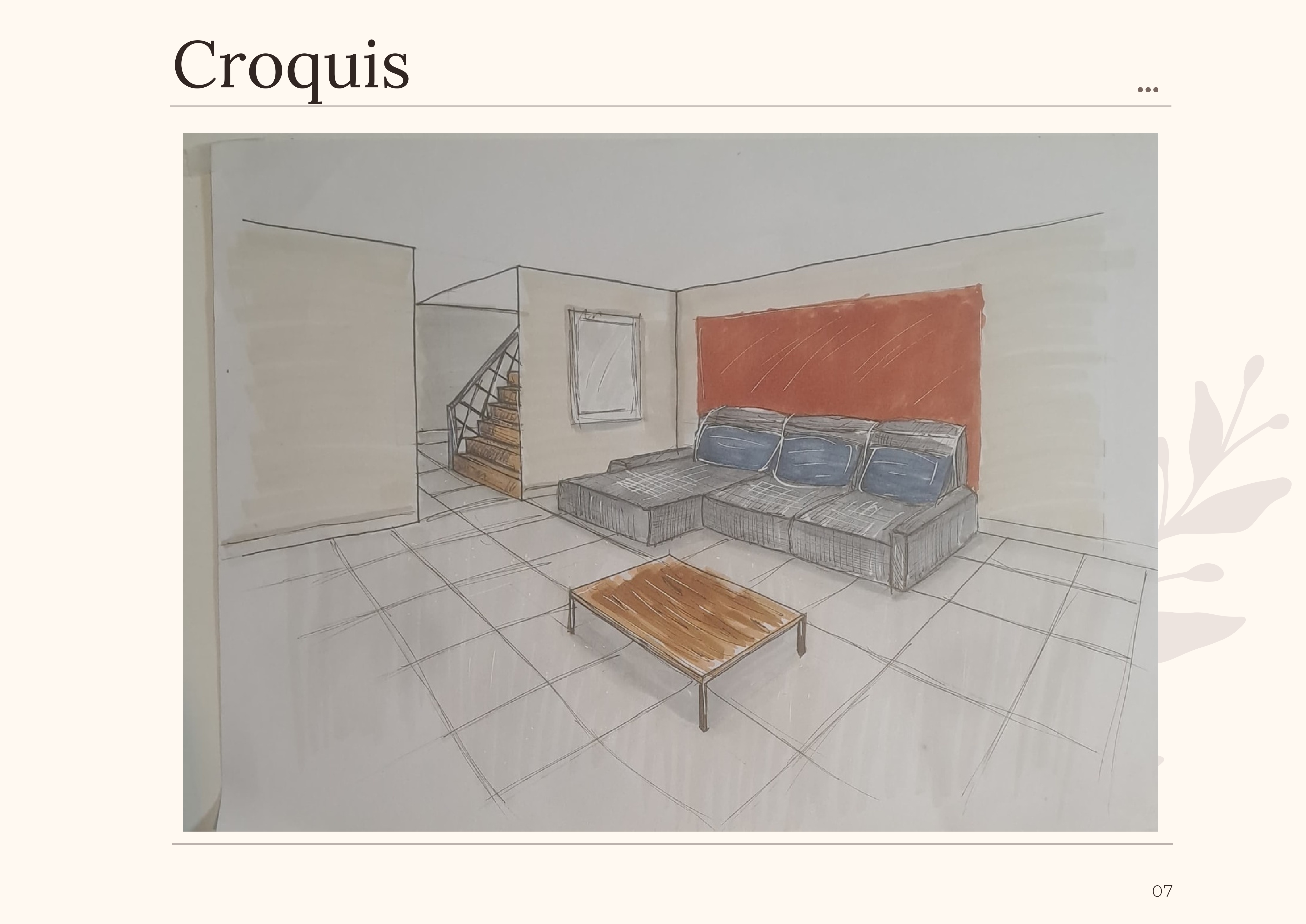 Croquis d'intérieur